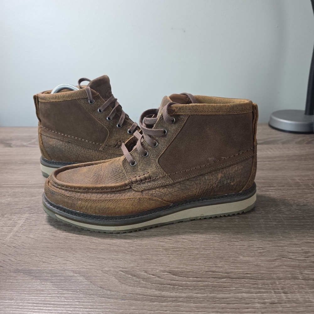 Ariat Spitfire Mens Brown Leather Suede Moc Toe Chukka Boots 10014153 Size 8D